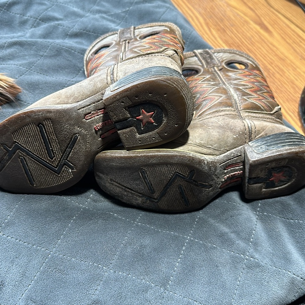 Durango Lil Rebel Pro Big Kids Western Boots Brown - Picture 5 of 10